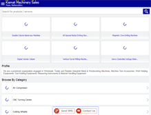 Tablet Screenshot of kismatmachinery.com